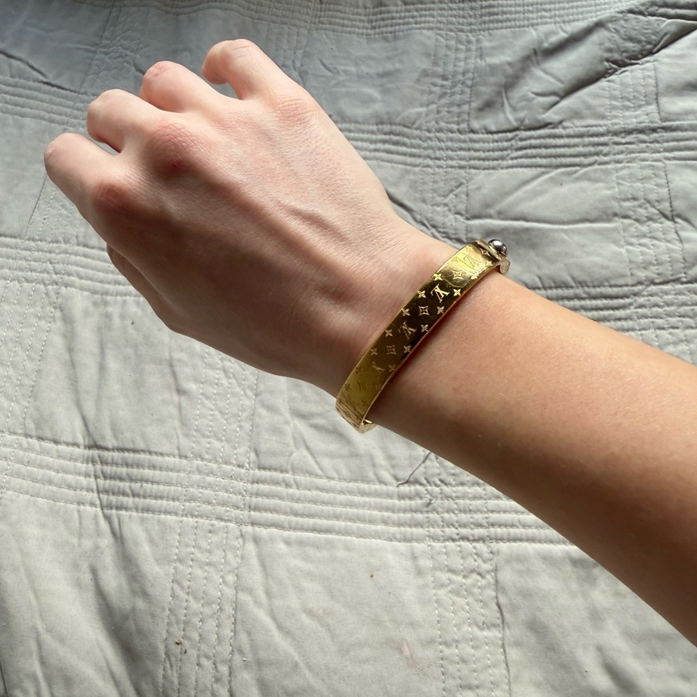 Louis Vuitton | Authentic Nanogram Cuff Bracelet (M00252)